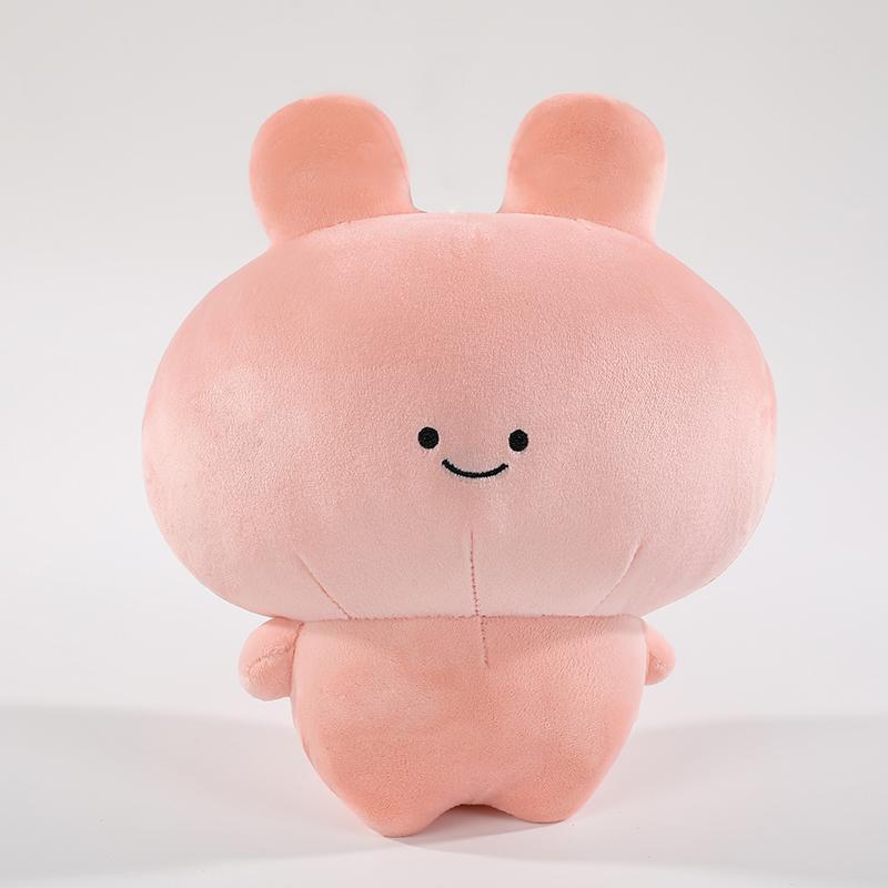 65cm Entzückendes Rosa Kaninchen Plüschtier Hoher Ästhetischer Wert Geburtstagsgeschenk für Mädchen Cartoon-Bild Kuscheltiere für Kinder ab 6 Jahren 30cm