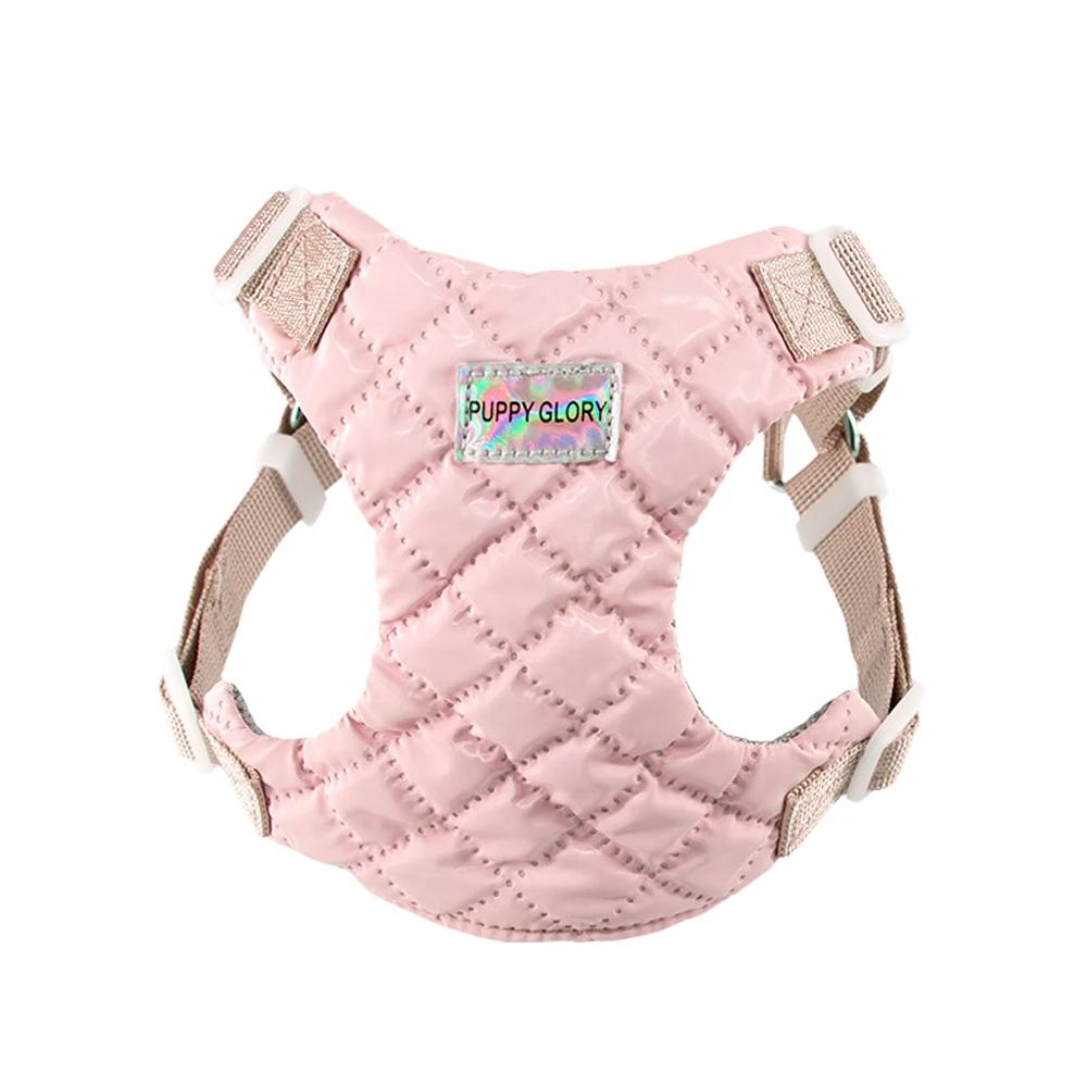 Zugfreies Welpen Hundegeschirr Weste Sommer Leicht Haustiergeschirre für Kleine Mittelgroße Hunde Pomeranian Bichon mascotas Zubehör Zubehör XS-suit 2.5-4kg white