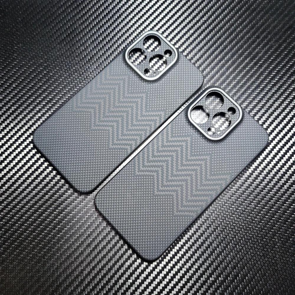 Echte Kohlefaserhülle für iPhone 16 15 Pro Max Ultra Dünn Objektiv Blaue Aramidfaser Handyhülle für iPhone 16 15 Pro Carbonhülle for iPhone 15pro max