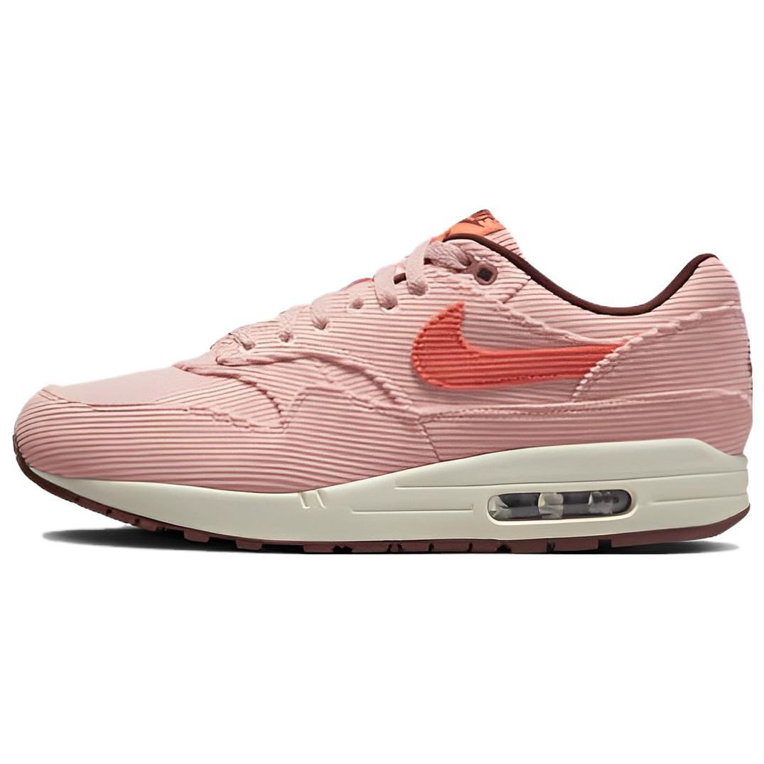 Nike Air Max 1 Premium Coral Stardust Cord Unisex Sneaker Pink Leuchtkoralle Ochsenbraun FB8915-600 43