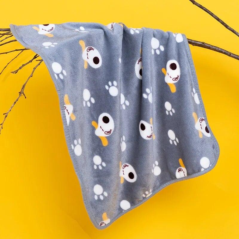 Dünne Haustier-Hundedecke, weiche Haustierdecke für Hunde und Katzen, Cartoon-Hundesofa-Matte, bequeme Katzen-Welpen-Decke, Heimtierbedarf 60x40cm