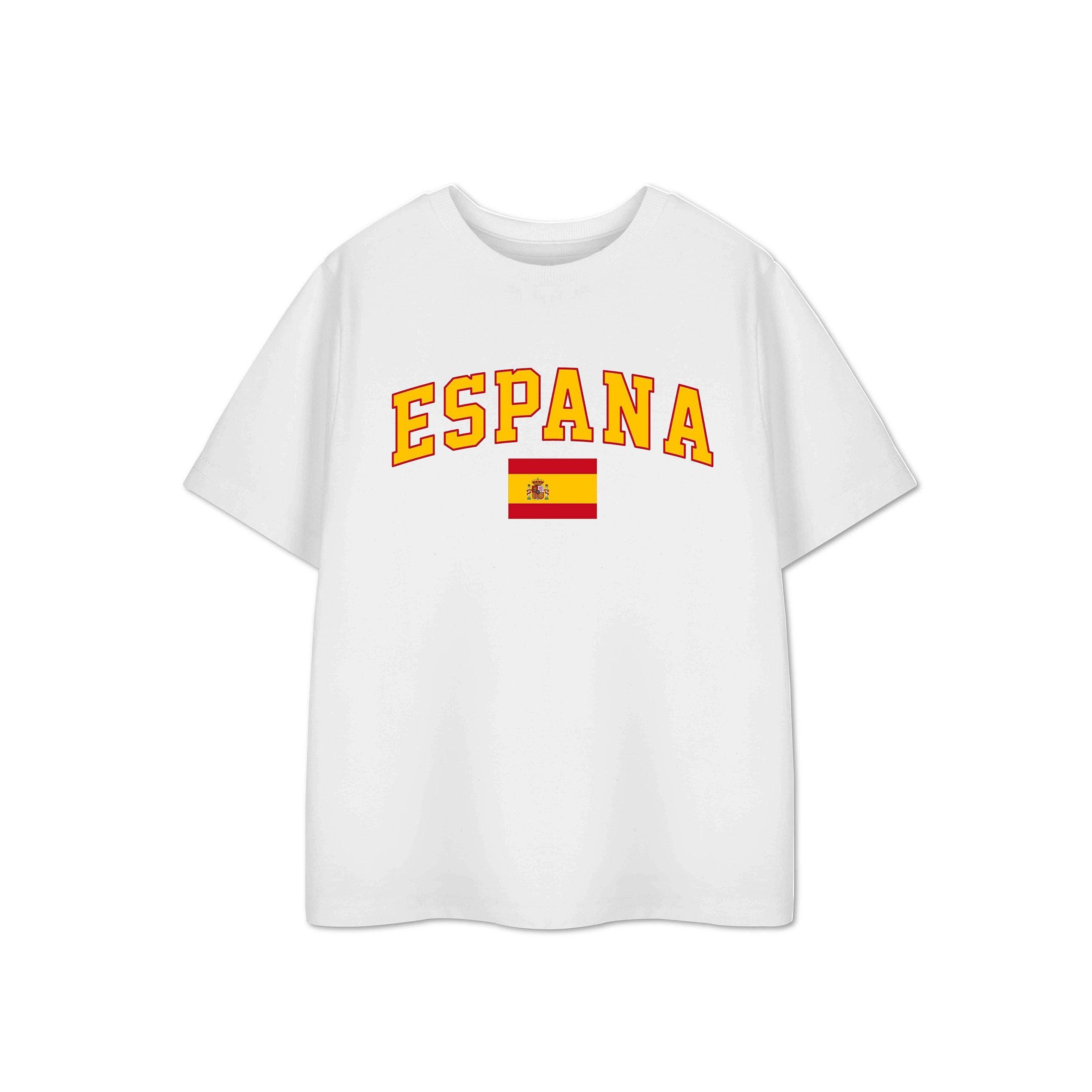 Zeig mir die Fanartikel Kinder/Kids Spanien Kurzarm-T-Shirt 13-14 weiß