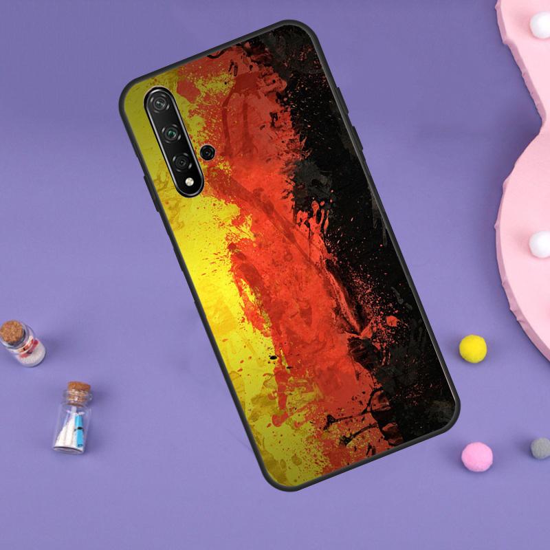 Deutschland Flagge Banner Hülle Für Huawei Nova 11i 3i 7i 5T 11 9 10 SE Y60 Y61 Y70 Y90 Y91 P20 P40 Lite P30 Pro Hülle Huawei P30 Lite