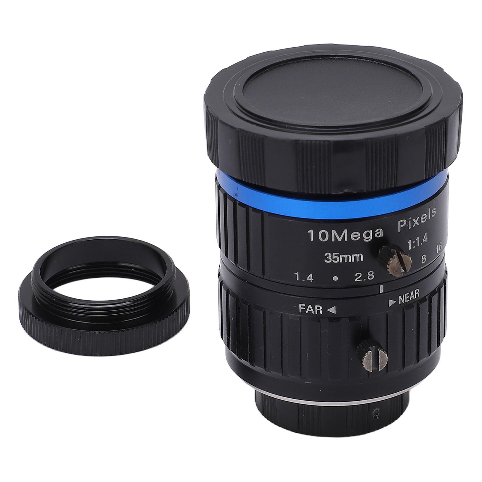 1-Zoll-C-Mount-Objektiv, hochauflösendes 10-Megapixel-Objektiv mit manueller Blende, 35 mm Brennweite für die Industrie