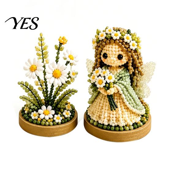 3D Perlenblumen Bastelset 12 Sternzeichen Perlen-Kit, DIY Garten Astrologie Erwachsenen-Set Perlen mit vorsortierten Werkzeugen, Projekt für Anfänger Erwachsene Jugendliche Virgo