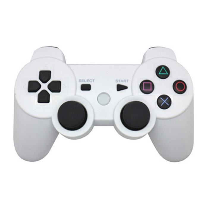 WEISSer kabelloser Bluetooth-Controller Double Shock Double Vibration für PS3