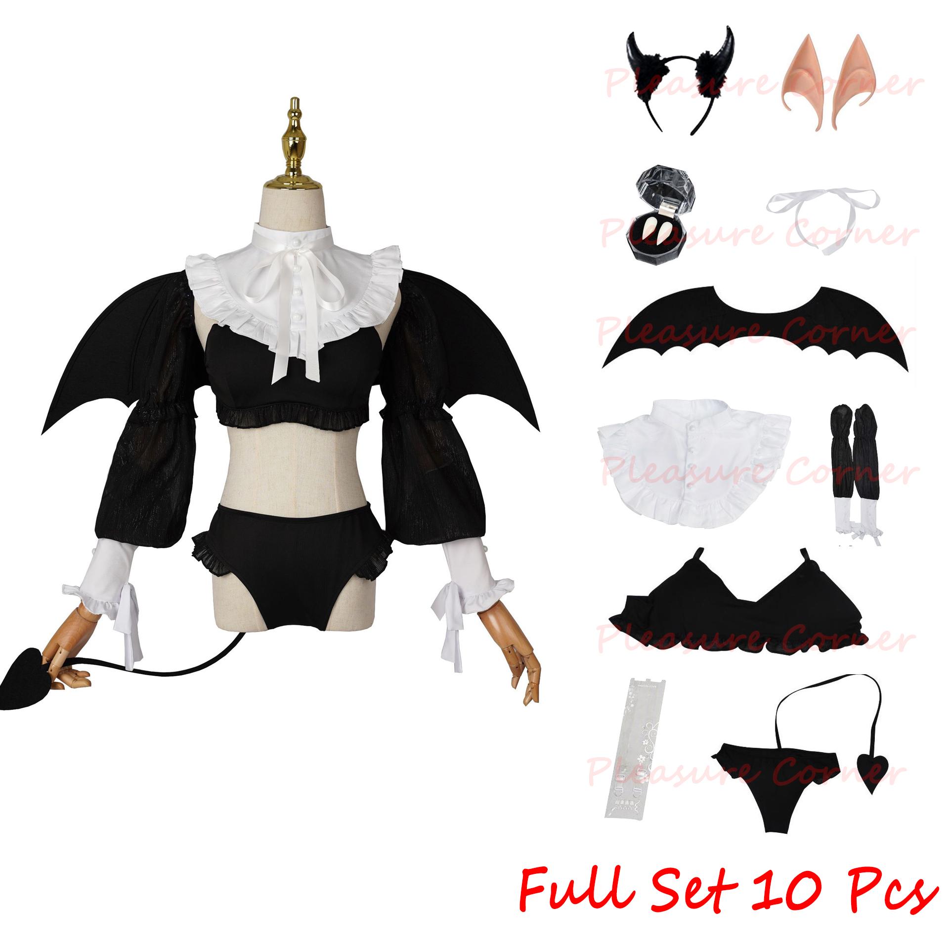 Anime Rizu Kyun Marin Kitagawa Cosplay Kostüm My Dress Up Darling Cosplay Komplettset Cosplay Bikini Kuroe Shizuku Perücken-Set XS（old）