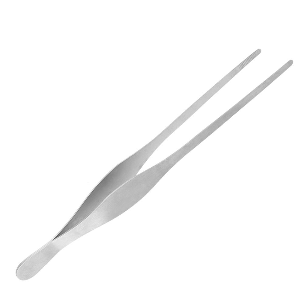 Lange Lebensmittelzange aus Edelstahl Grill Steak Lebensmittelzange Küchenwerkzeug für Restaurantgebrauch
