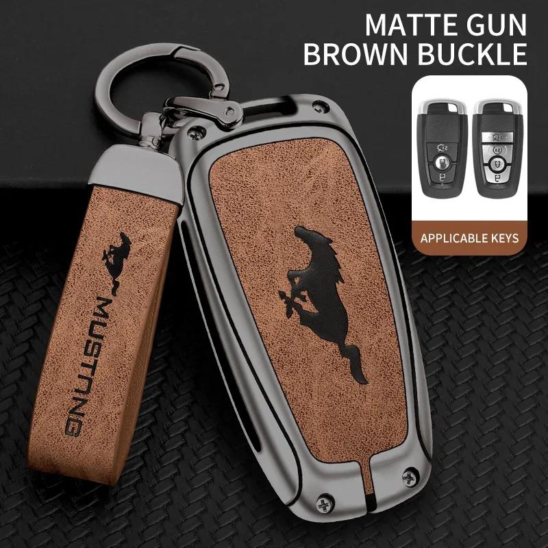 Autoaufkleber Ford Zinklegierung Auto Fernbedienung Smart Key Hülle Abdeckung Für Ford Mustang Explorer Edge Fusion Mondeo F150 F250 F350 F450 F55
