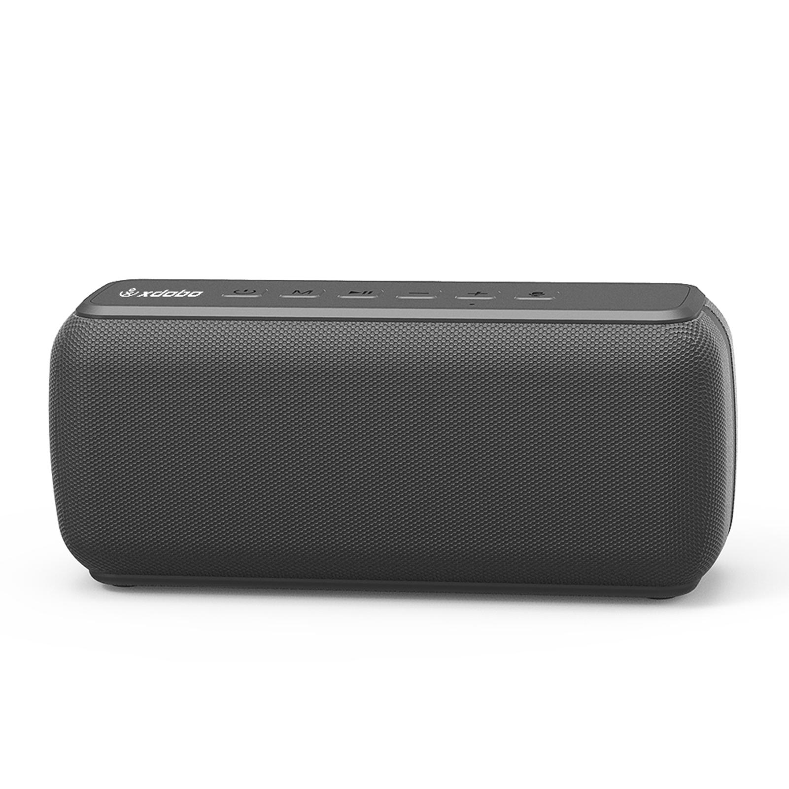 XDOBO X7 Tragbarer kabelloser Lautsprecher mit BT 5.0-Technologie, IPX5 wasserdichte Lautsprecher, multifunktional schwarz