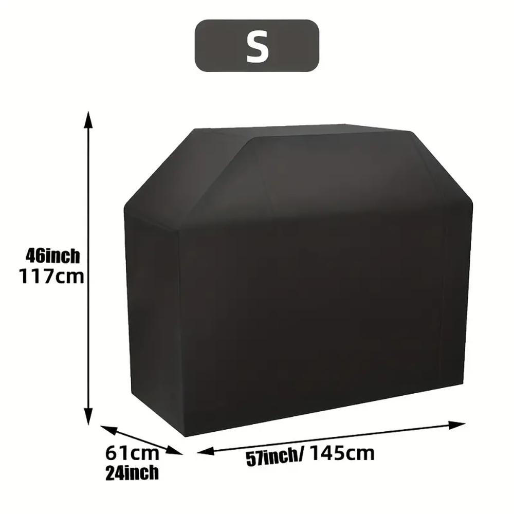 BBQ Grill Grill Abdeckung Anti-Staub Wasserdicht Weber Heavy Duty Charbroil BBQ Abdeckung Outdoor Regen Schutz Grill Abdeckung 145X61X117CM schwarz