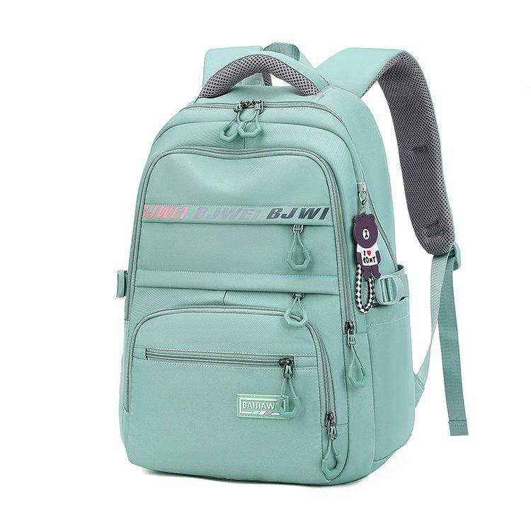 Schulrucksack für Studenten, für Damen, Jungen, Kinder grün