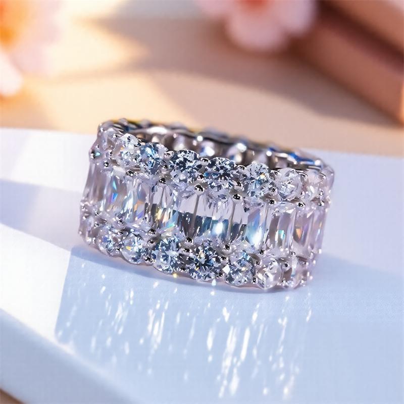 Elegante Rosa Kristall Weiße Zirkon Radringe Für Damen Vintage Kupferfarbe Verlobungsringe Hochzeits Schmuck Muttertagsgeschenke 8