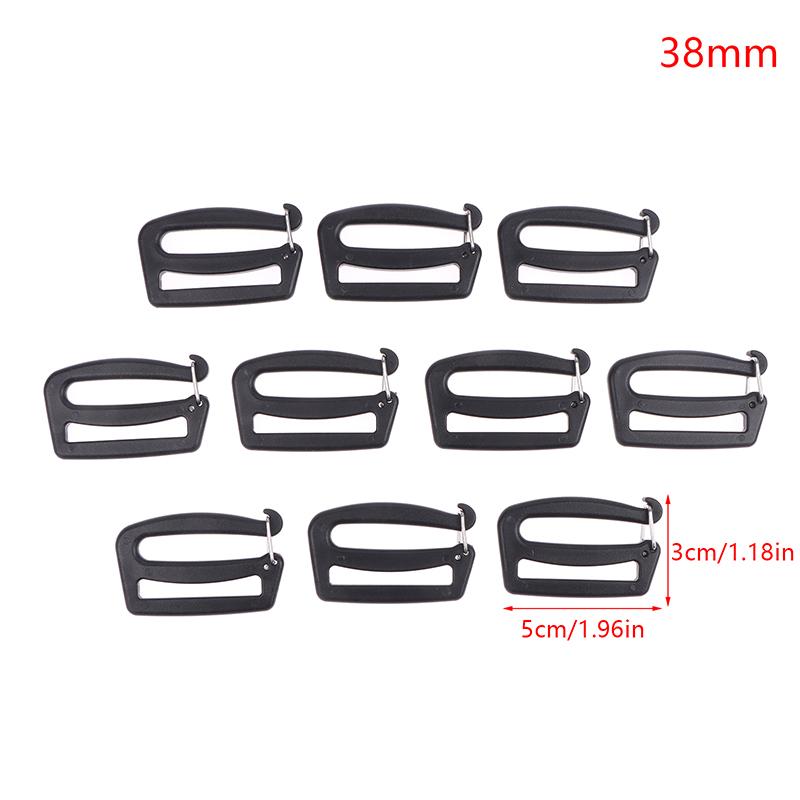10 Stücke DIY G Haken Gurtband Schnallen Quick Release 25/38mm Rucksack Tasche Clips Für Gepäck Sack Wandern Rucksack Gurt im freien as the picture