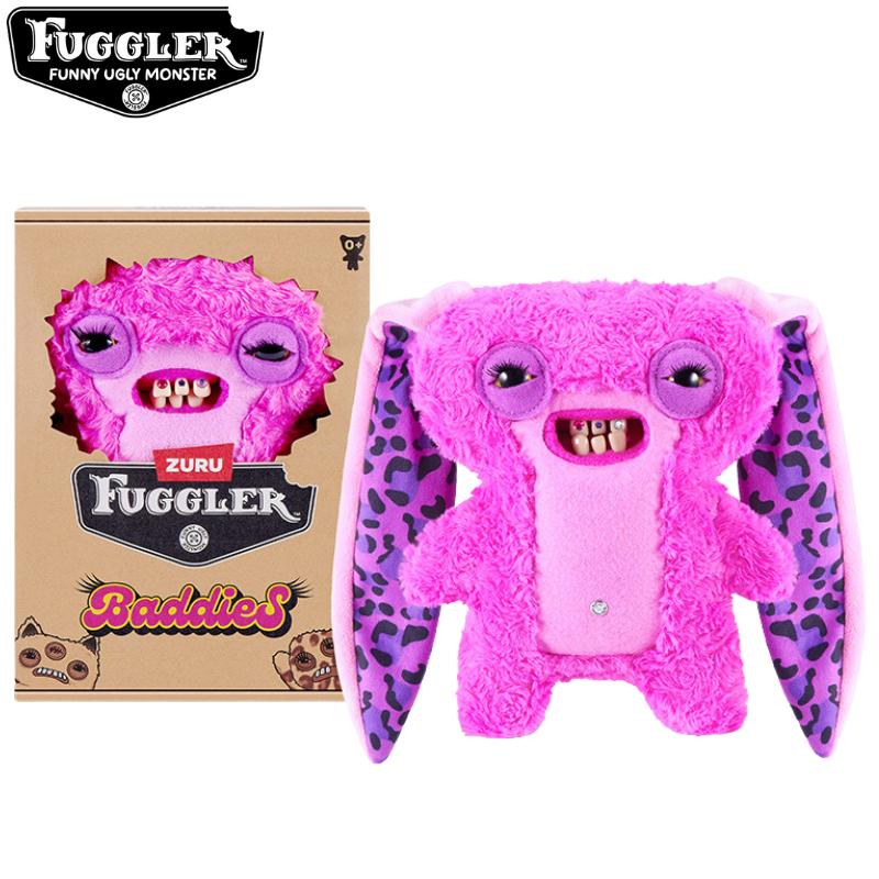 22cm Lustige Hässliche Zähne Monster Plüschtiere Fugglers Baddies Weitäugiges Monster Genervtes Alien Weiche Plüschpuppen purple