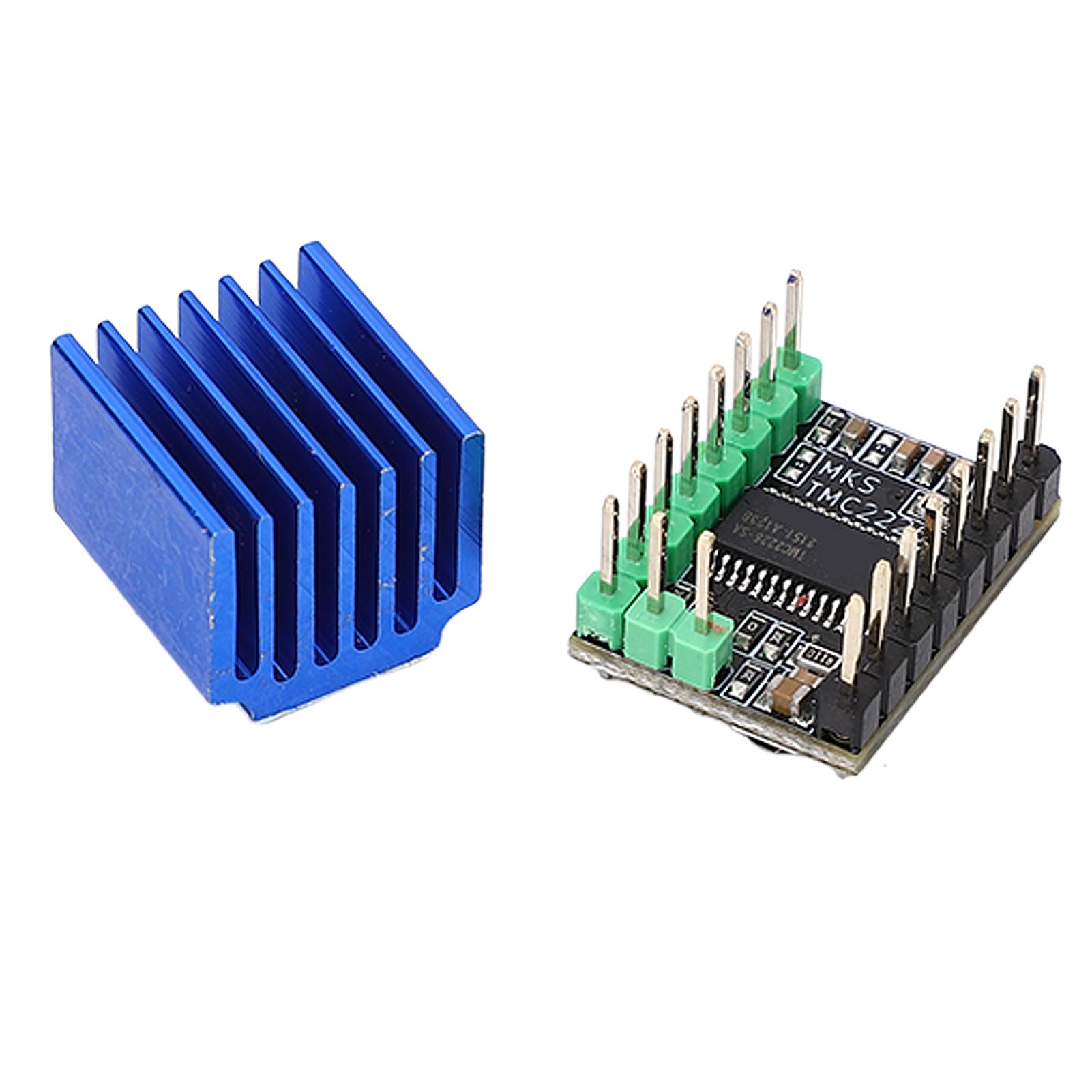 Schrittmotortreiber TMC2226 256 Mikroschritte Geräuscharm mit Kühlkörper 3D-Druckerzubehör
