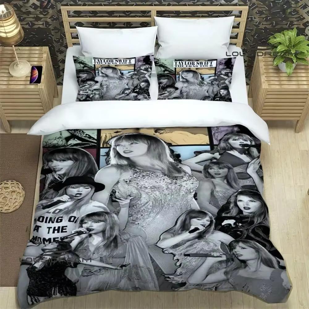 Singer T-Taylor-Swifts Bettwäsche-Sets, exquisite Bettwaren, Bettbezug-Set, luxuriöses Geburtstagsgeschenk US Full 200x230cm