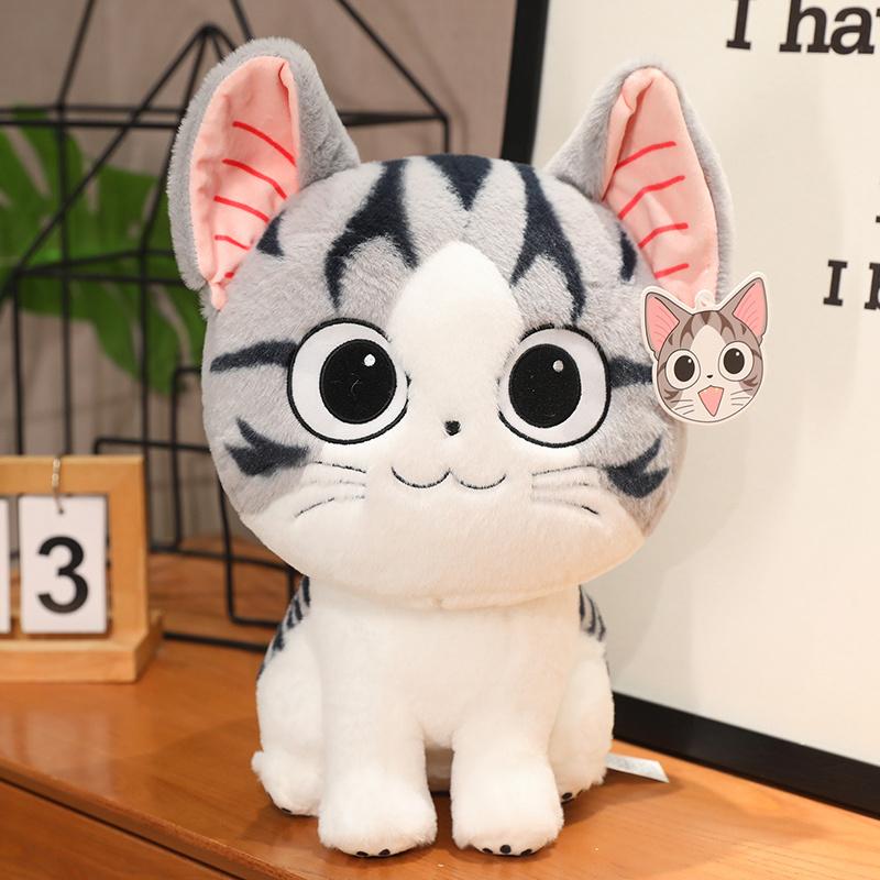24-35cm Kawaii Katze Plüsch Spielzeug Anime Charakter Chi Chi Katze gefüllte Puppe weiche Käse Katze Home Decro 24CM