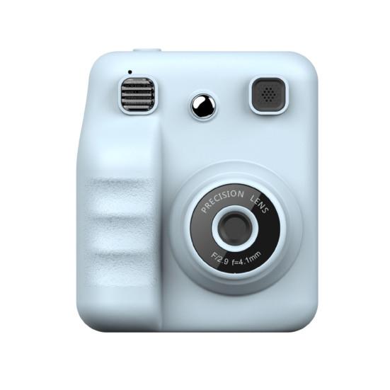 Sofortbildkamera 2,4 Zoll IPS-Bildschirm 1080P Wiederaufladbar Kompakt Tragbar Digitale Videokamera Kinder Digitalkamera blau