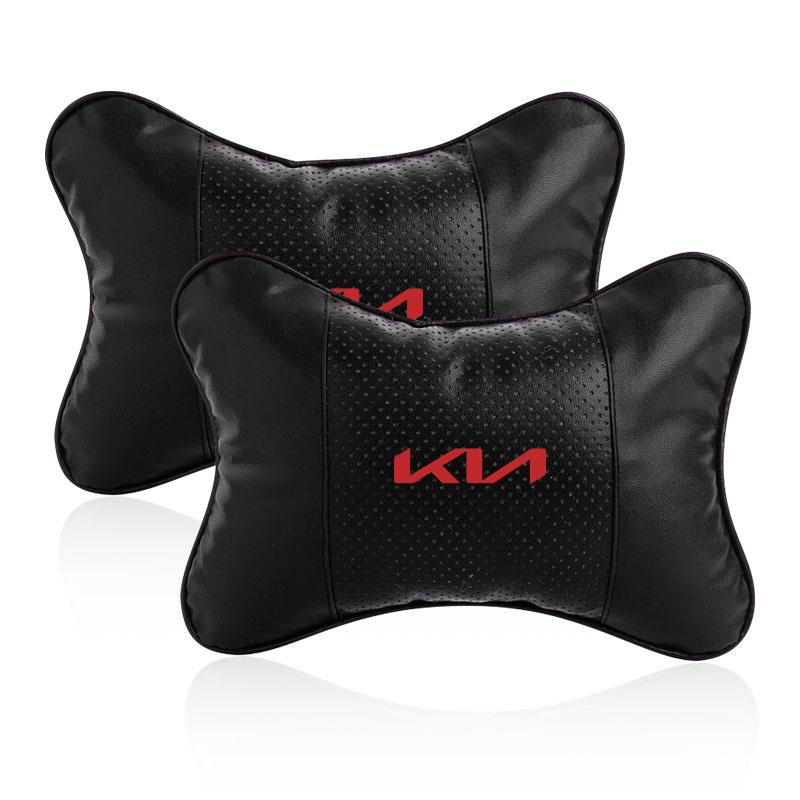 Autositz Kopfstütze Auto Logo Nackenkissen Für Kia Ceed Sorento Sportage Niro Optima Picanto Rio Morning Forte K8 2pcs new
