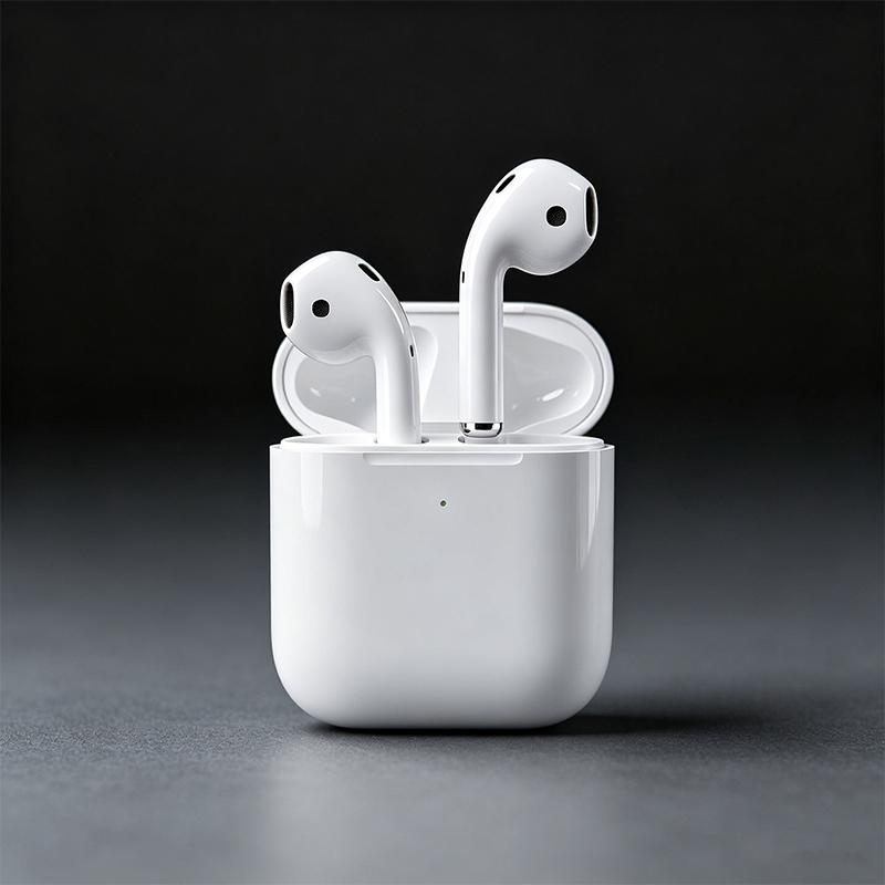 Kabellose Kopfhörer Apple AirPods 2. Generation Bluetooth-Kopfhörer Mit Ladecase für kabelloses Laden Stereo-Sound Ohrhörer Für iPhone Android weiß