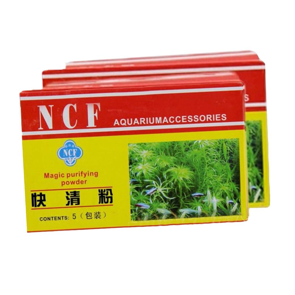 Eco-Aquarium Purifying Powder Agent Tank Moosentferner Aquarium yellow