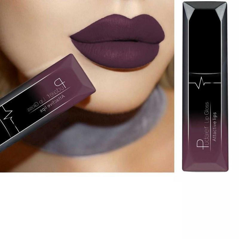Langanhaltender flüssiger Lippenstift, matt, Lipgloss, für Damen, sexy Schönheit, Make-up, Kosmetik