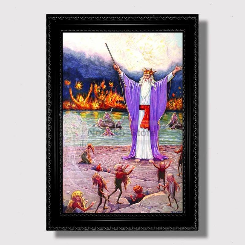 Vintage Masonic Renaissance Poster  Abstract Freemasonry Canvas Wall Art Prints for Home Room Decoration  Religious Pictures 21cm×30cm NoFrame
