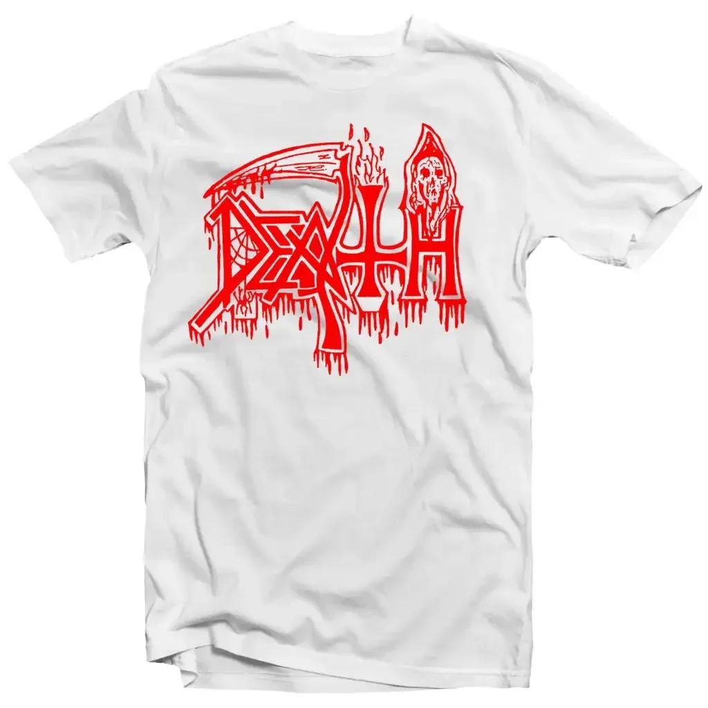 Humorvolles The Representative Band of Death Metal T-Shirt Herren Damen Sommer Baumwolle Band T-Shirt Death Metal Kurzarm T-Shirt Tops XL red