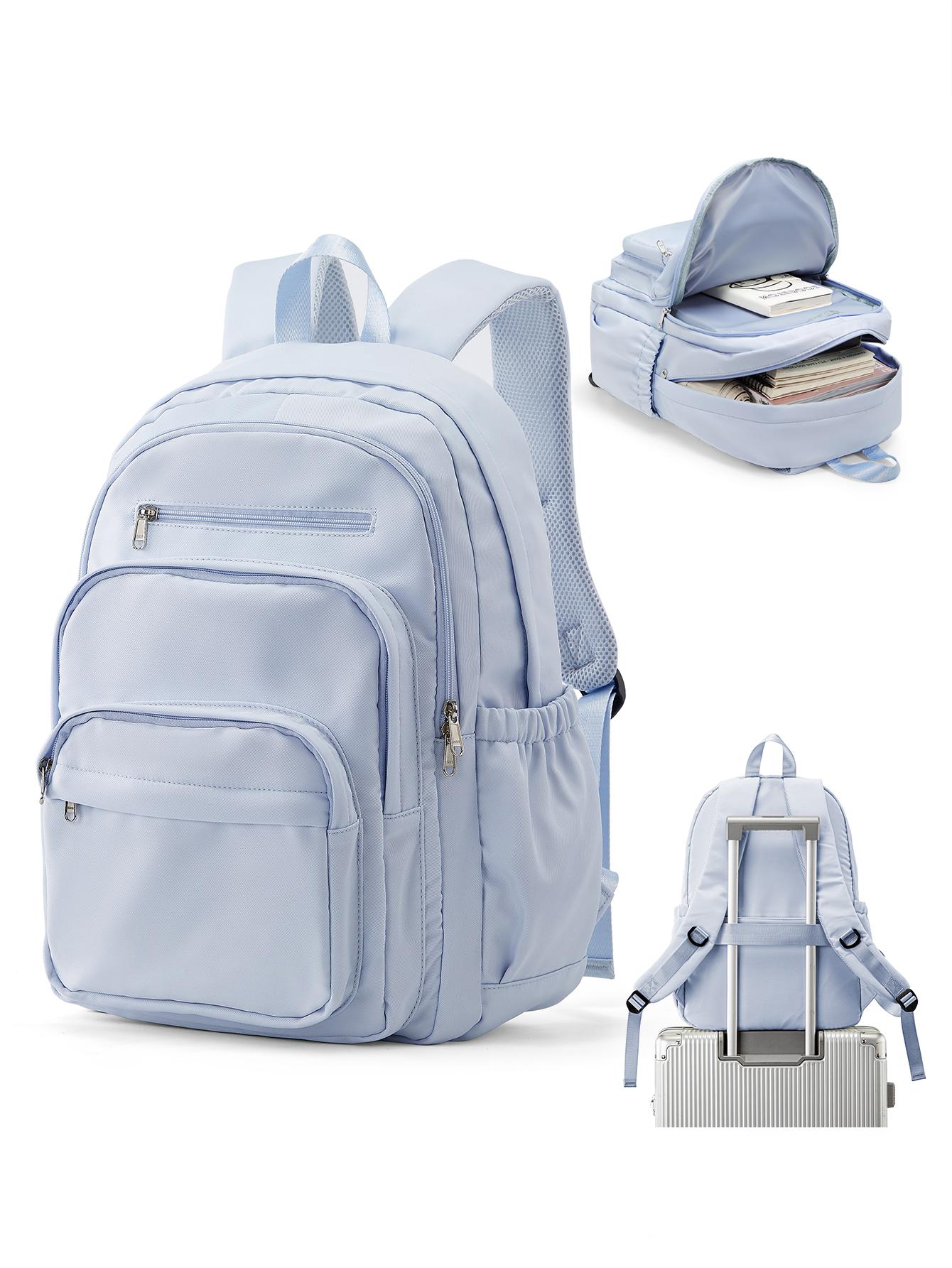 Rucksack für Mädchen Teenager Reise Schulrucksäcke Jungen Kinder Rucksack Lässige Schultaschen Rucksack Niedlich Mehrfachtasche Büchertasche white