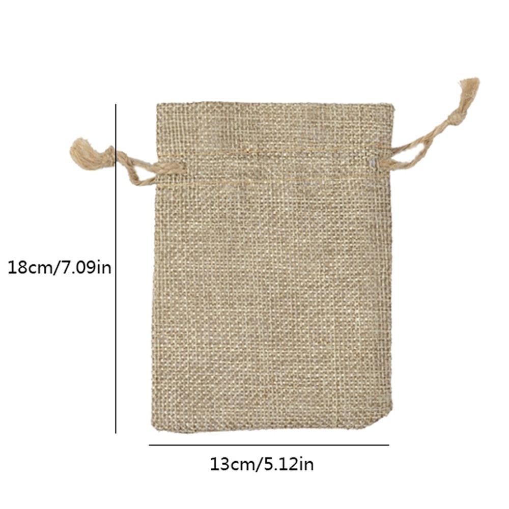10Pcs Große Kapazität Lagerung Taschen Staub-proof Schmuck Beutel Neue Sackleinen Geschenk Taschen 13x18cm