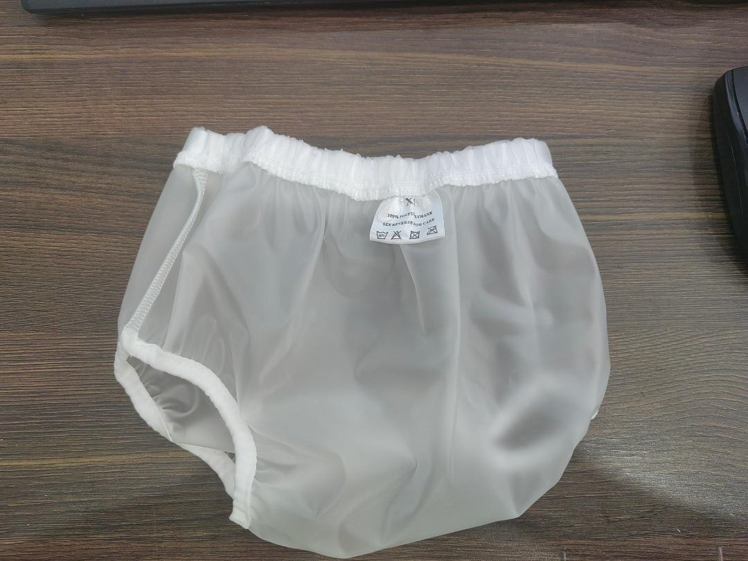 Wasserdichte, geräuschlose TPU-Windeln für Erwachsene mit auslaufsicheren Druckknöpfen, leicht an- und auszuziehen, anpassbar für medizinisches Personal und ältere Menschen. XS: Baby Elastic