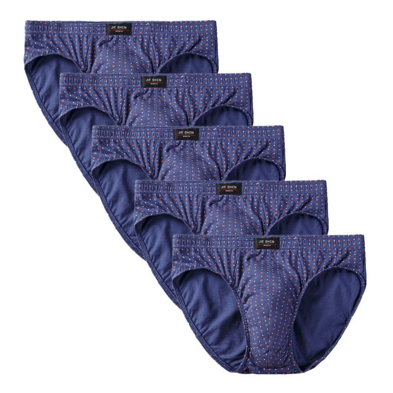 5 STÜCK Herren Unterwäsche Baumwolle Slips Unterteil Unterhosen Mann Slips Bequeme Slips Große Größe L XL XXL 3XL 4XL 5XL 6XL 7XL XL blue