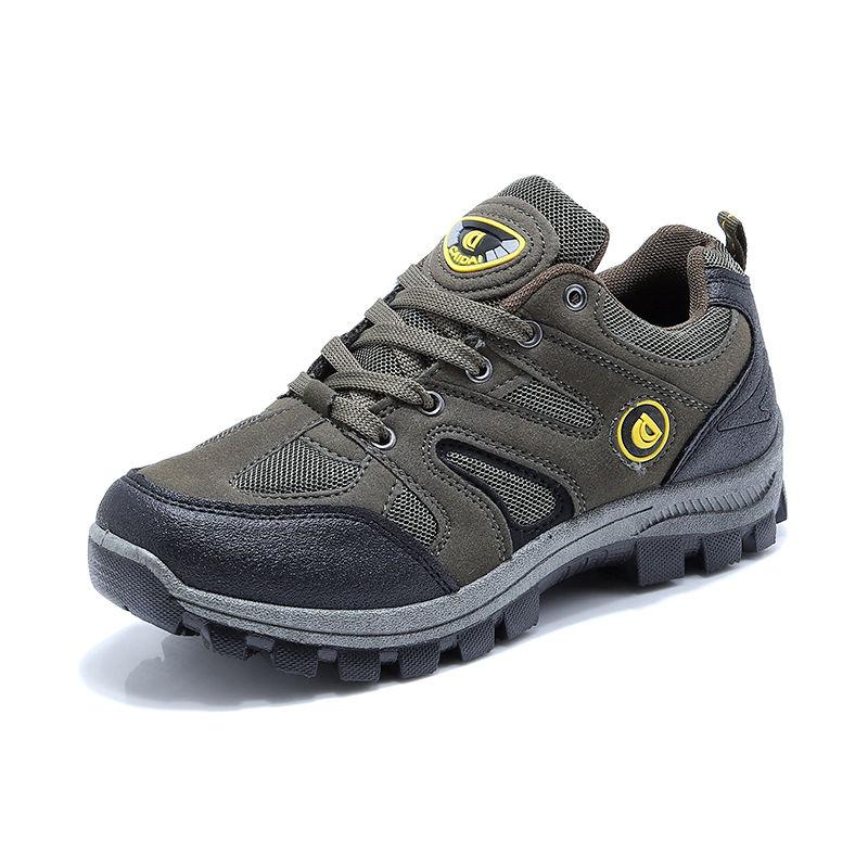 Outdoor-Wanderschuhe Damen Leichte wasserdichte Wanderschuhe Atmungsaktive rutschfeste verschleißfeste Laufsportschuhe 39 dunkelgrüne