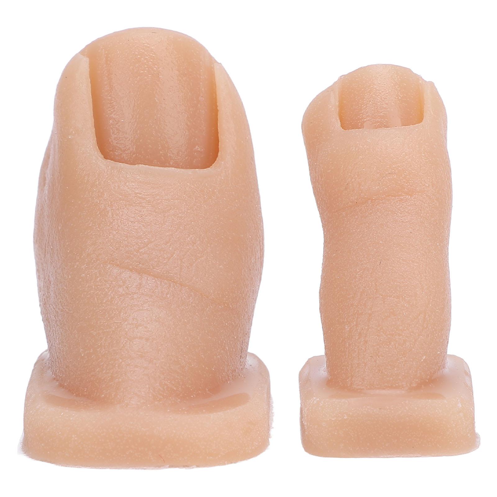 Nailart Übungs Zehen Modell Maniküre Übungs Zehen Silikon Nagelmalerei Simulationszehen für Nagel