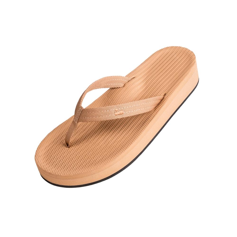 Indosol Offizielles Importprodukt Bodenlicht Plattform Flip-Flop Platform Flip Flops - Soil Light (W8-9)