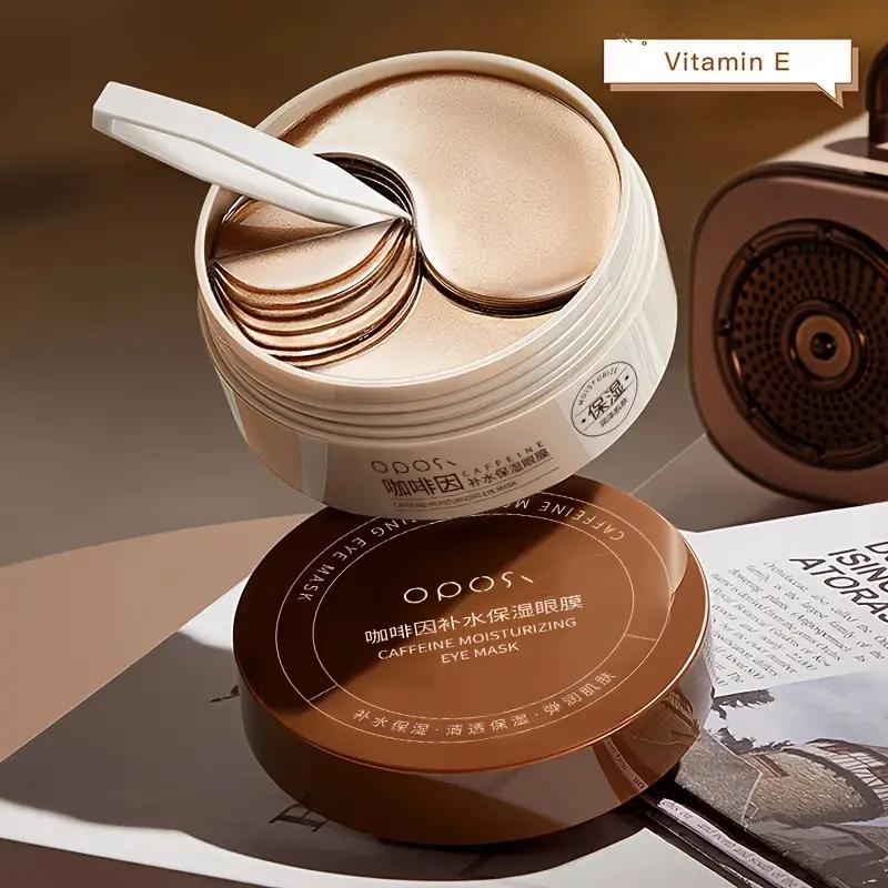 Augenpads mit Koffein und Niacinamid, Anti-Aging-Behandlungsmaske gegen Augenringe, Schwellungen und Fältchen, feuchtigkeitsspendend, straffend, Pflege unter den Augen, 60 Stück 60pcs/box