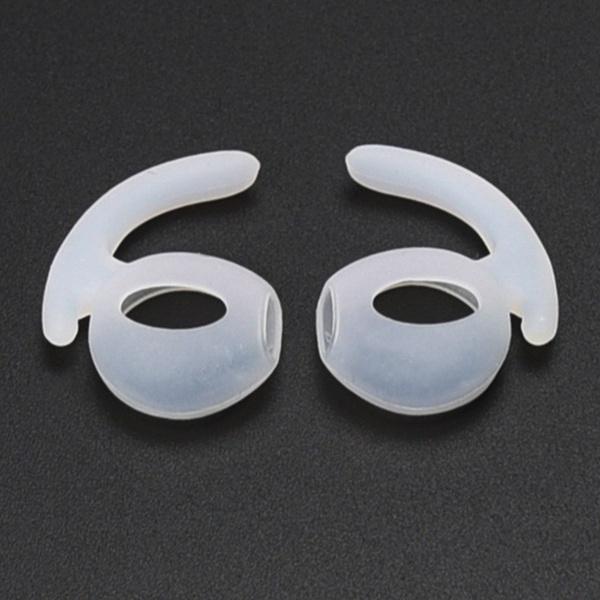 4 Stück weiche, ultradünne Kopfhörer-Spitzen, Anti-Rutsch-Ohrhörer-Silikon-Kopfhörer-Abdeckung, Ohrkappen, 5 Farben 4pcs transparent