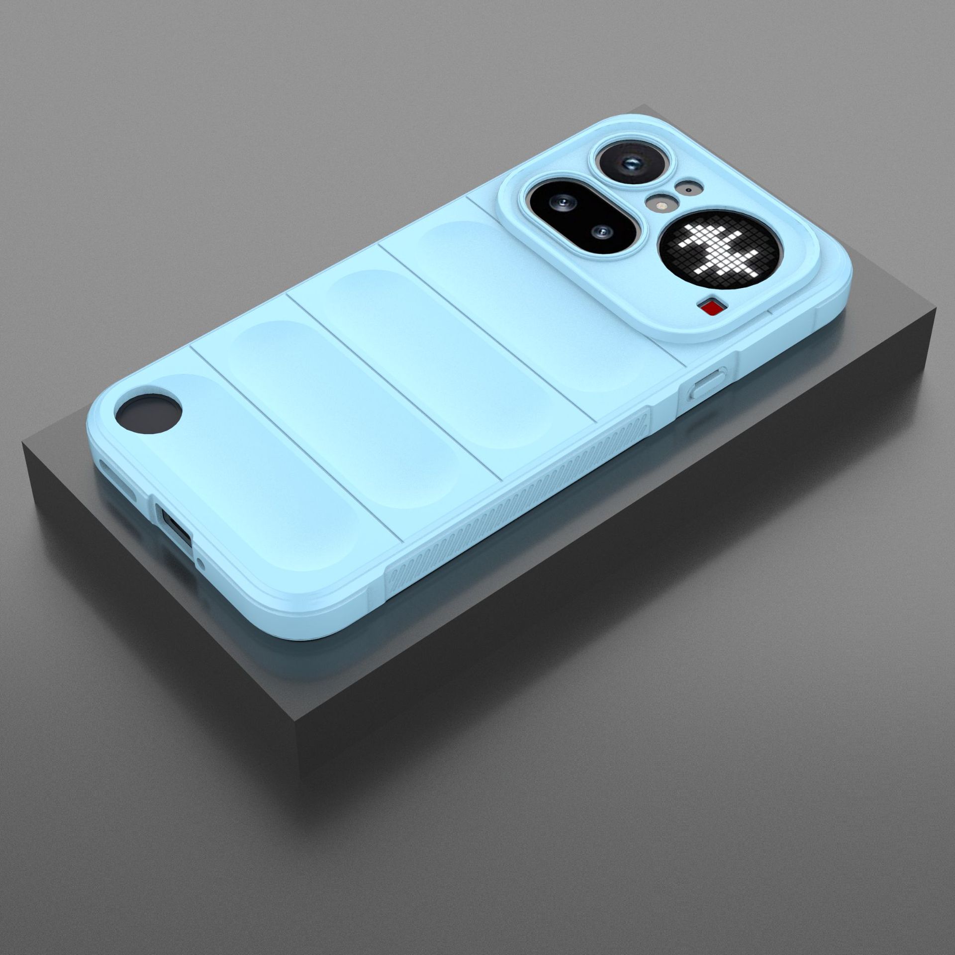 Nothing Phone 4A Pro Handyhülle, Weiche stoßfeste waschbare TPU-Abdeckung für Nothing Phone 4A Pro hellblaue