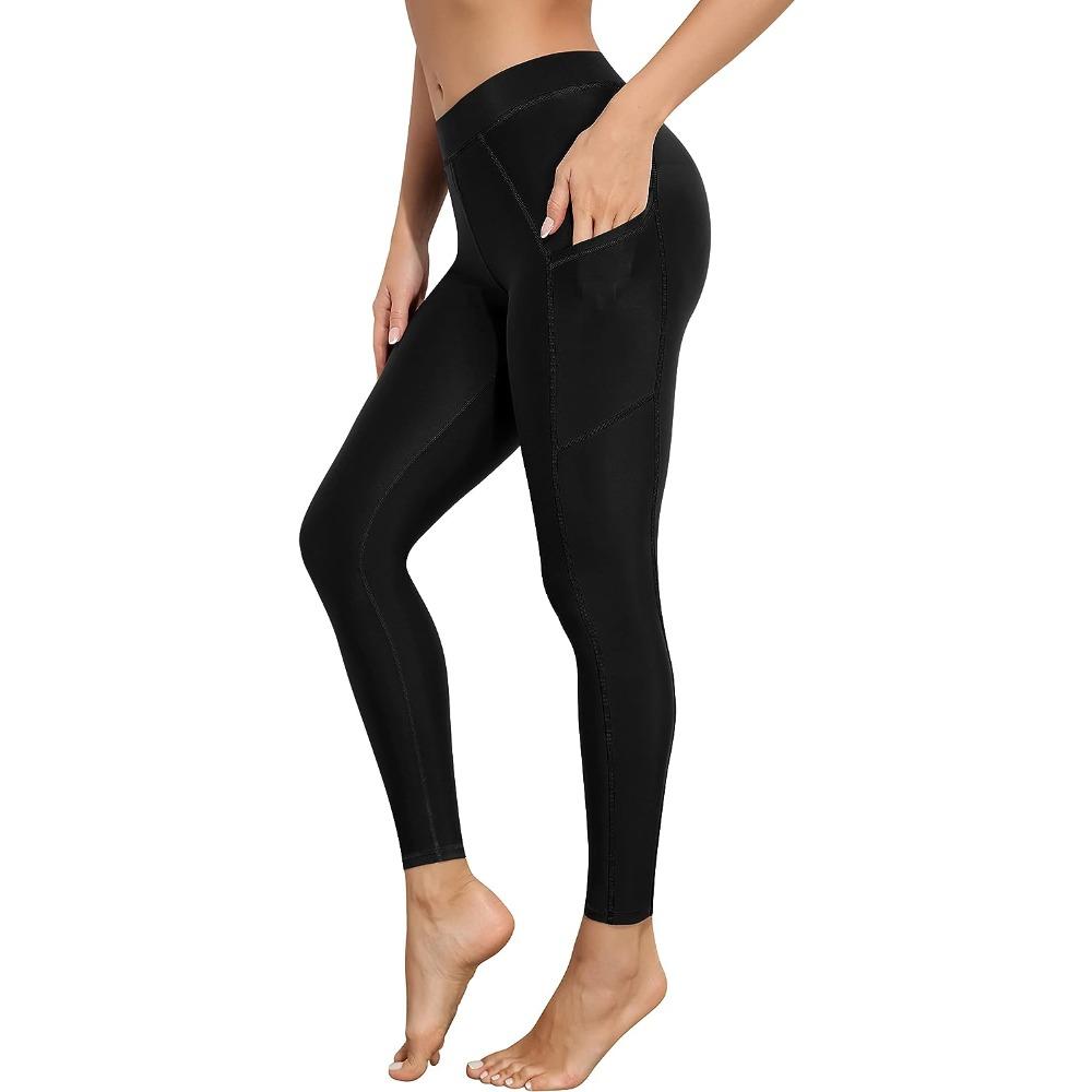 Charmleaks Damen-Schwimmgürteltasche, lange Badehose, hohe Taille, Badehose L