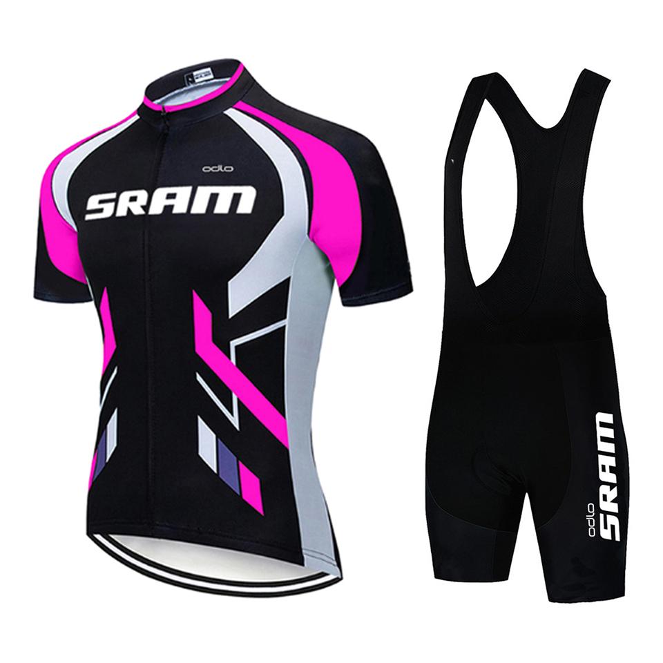 2025 Radfahren Mann MTB Ausrüstung Fahrradbekleidung Fahrradtrikot Sets Sport-Sets für Männer Kleidung Trägerhose Rennrad Asian size - 2XL