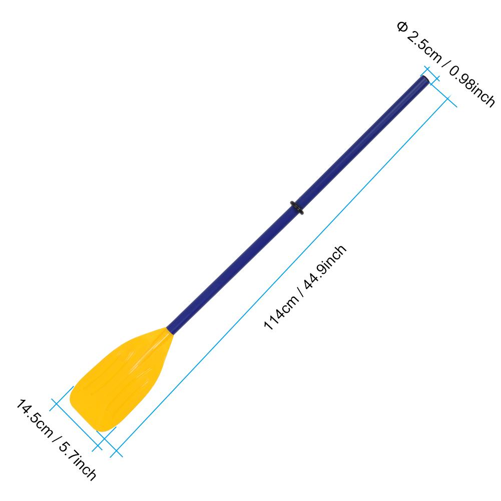 1 paar Abnehmbare Kajak Kanu Schlauchboot Paddel Ruder Wassersport Zubehör schwarz