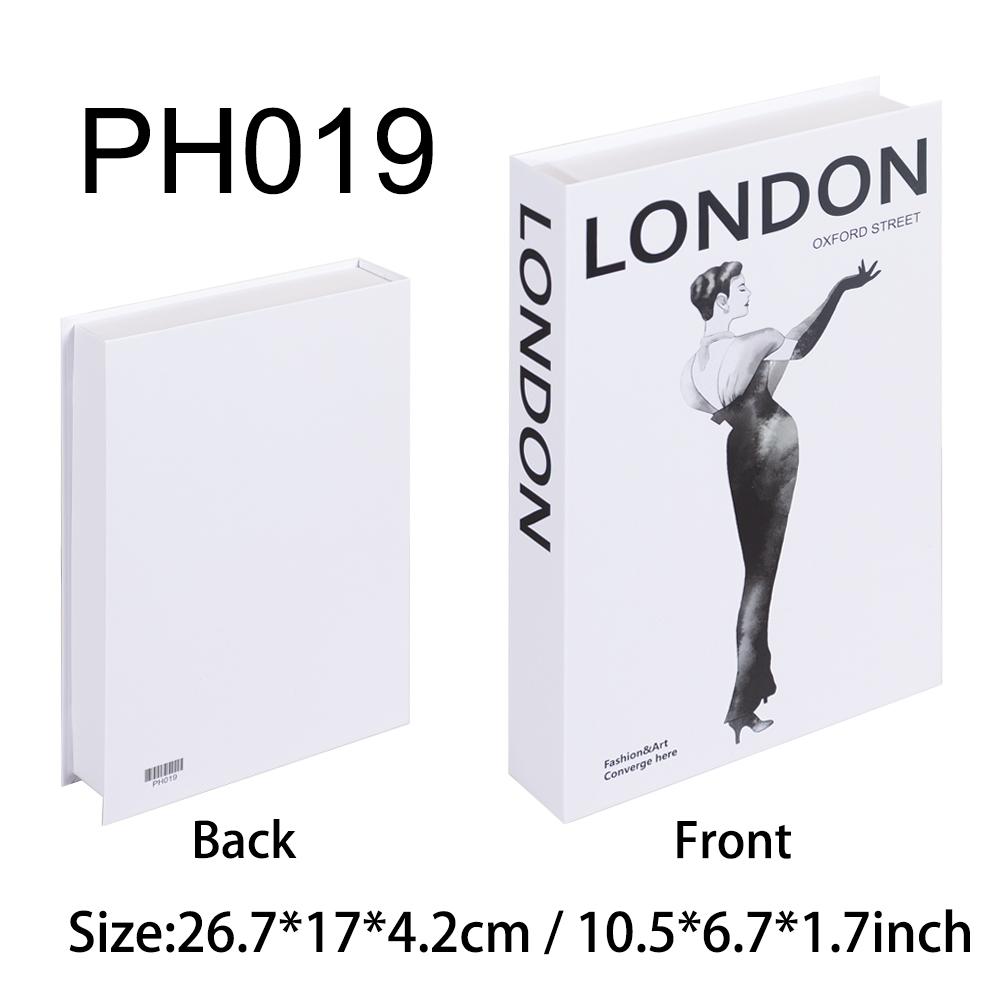 New York Paris London Serie Luxus Deko Fake Buch Fernbedienungs Aufbewahrungsbox Mode Couchtisch Deko Accessoires Not Open