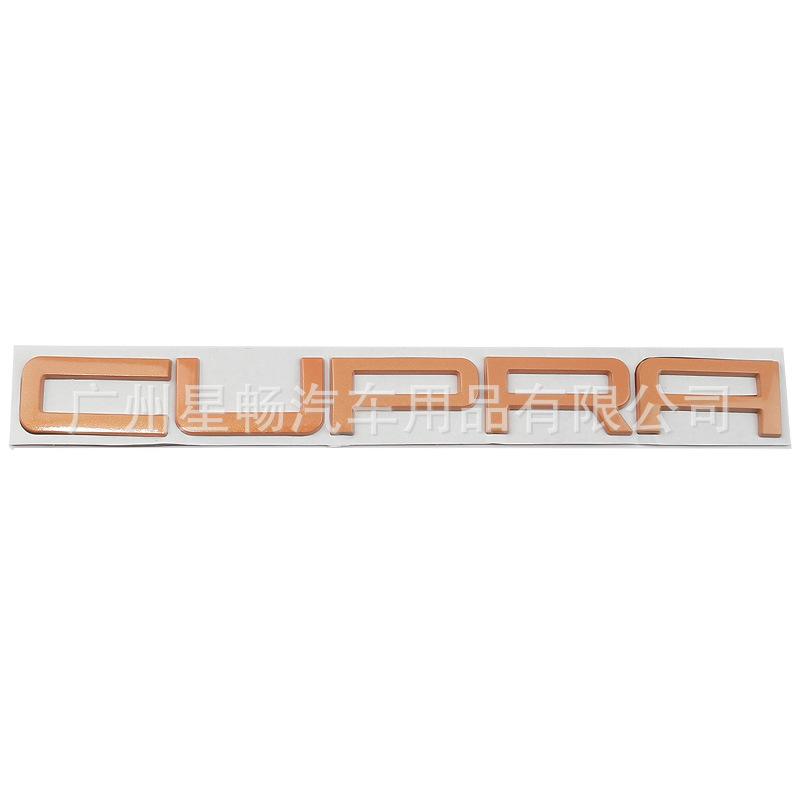 3D Metall CUPRA Buchstaben Emblem Passend Personalisiert Modifiziert Seitenkotflügel Kofferraum Heck Auto Aufkleber