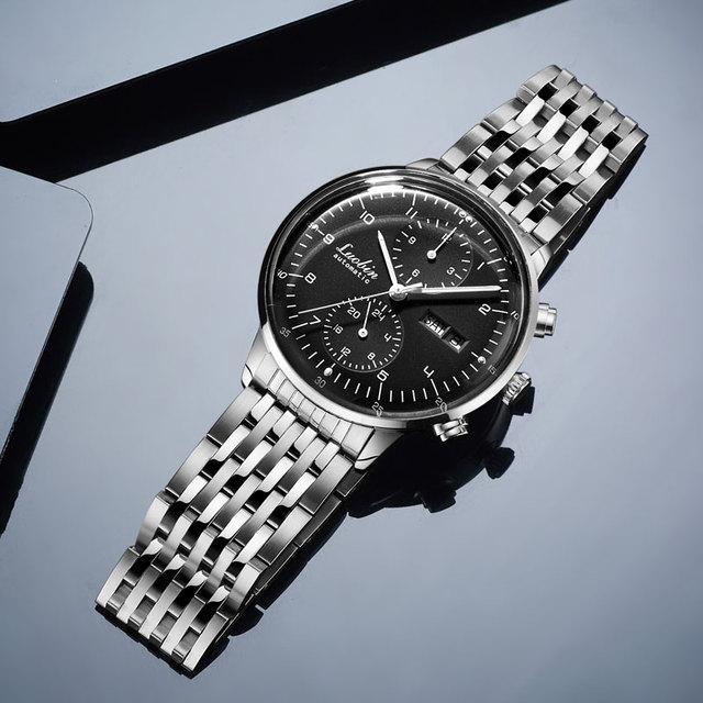 Luobin Automatische Mechanische Uhr Männer Top Luxus Marke Kleid Uhren 42mm Edelstahl Kalender Leuchtende Armbanduhr Herren