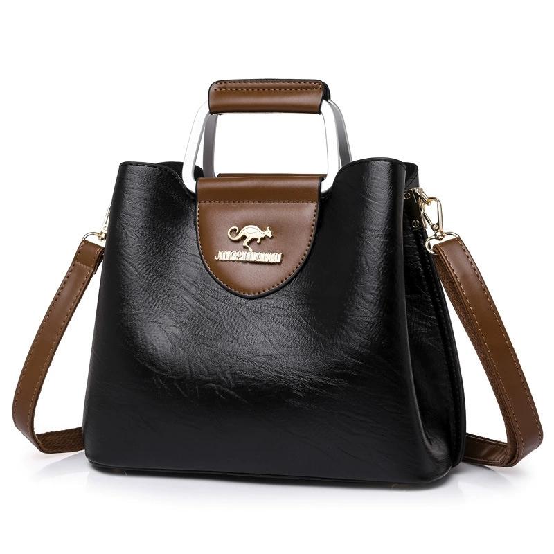 Damen Mode Tragetasche mit mehreren Fächern, Vintage Umhängetaschen für Damen, tägliche Handtasche, Schultertasche, Handytasche gray