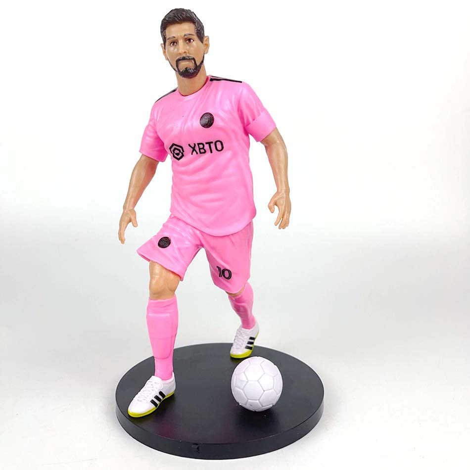 6 Stück Neuer Fußballstar FIFA C.Ronaldo Messi Mbappe Modellpuppen Cartoon Niedliche Actionfigur Auto Zubehör Fußballfans Geschenke