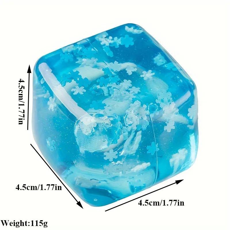 Schylling Needoh Nice Cube - Stressabbau Squishy Spielzeug, Sensorisches Spielzeug, Würfel Quetschball, Frustabbau Spielzeug, Geschenk, Rot Lila Blau, Sn Kids