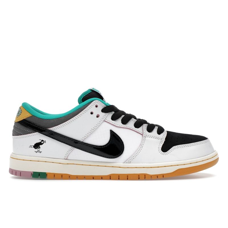 Herren CSEF x Nike Dunk Low SB Weiß Klar Smaragd Unisex Sneaker Summit-Weiß Schwarz Eisen-Grau HJ4132-100 36.5