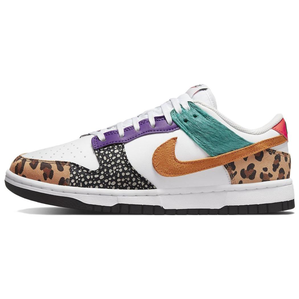 Nike Dunk Low SE Safari Mix Damen Sneaker Weiß Washed-Teal Electro-Purple DN3866-100 44.5